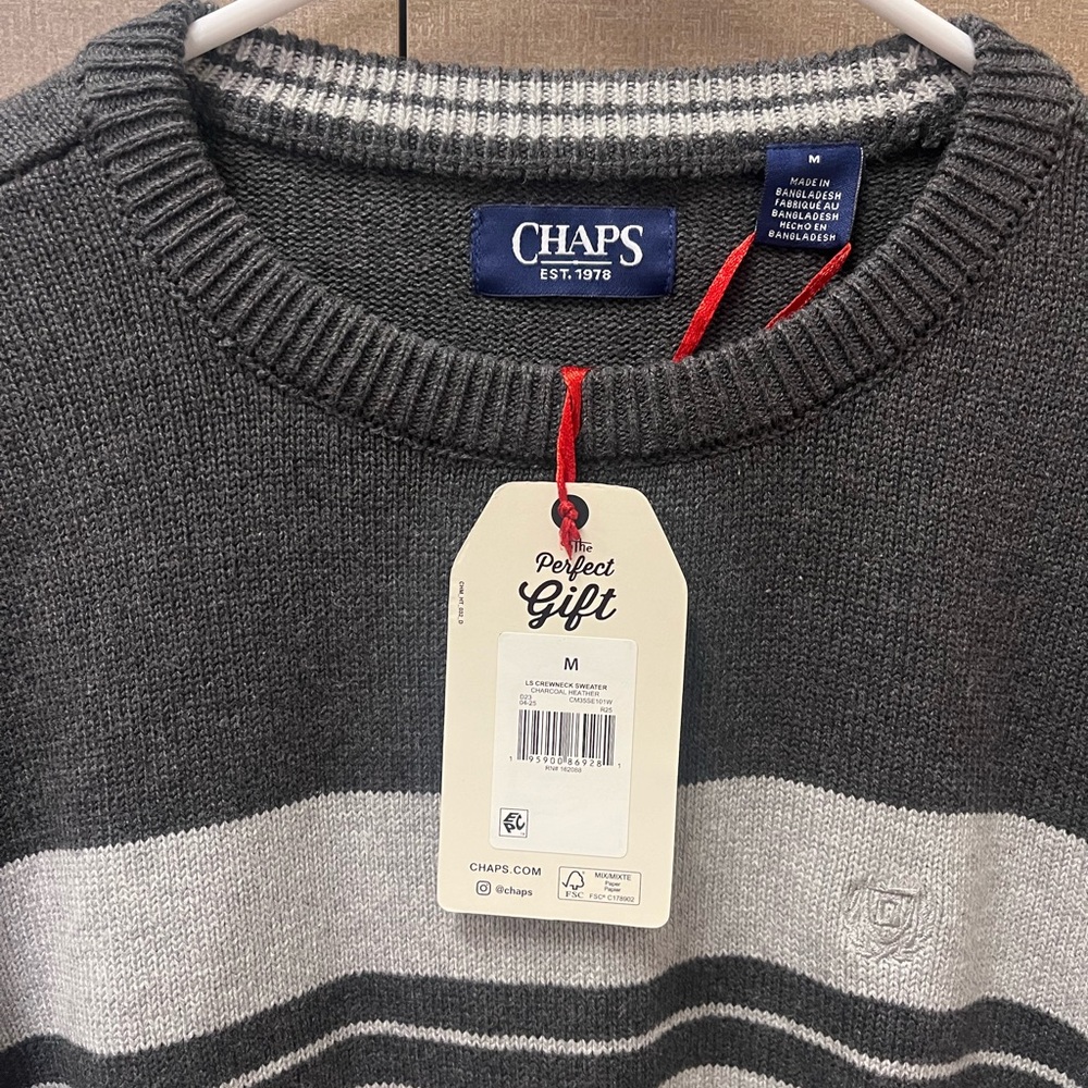 Chaps crew neck sweater
